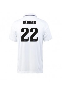 Real Madrid Antonio Rudiger #22 Fotballdrakt Hjemme Klær 2022-23 Korte ermer